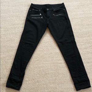 Brand new LF Carmar Black jeans with zippers